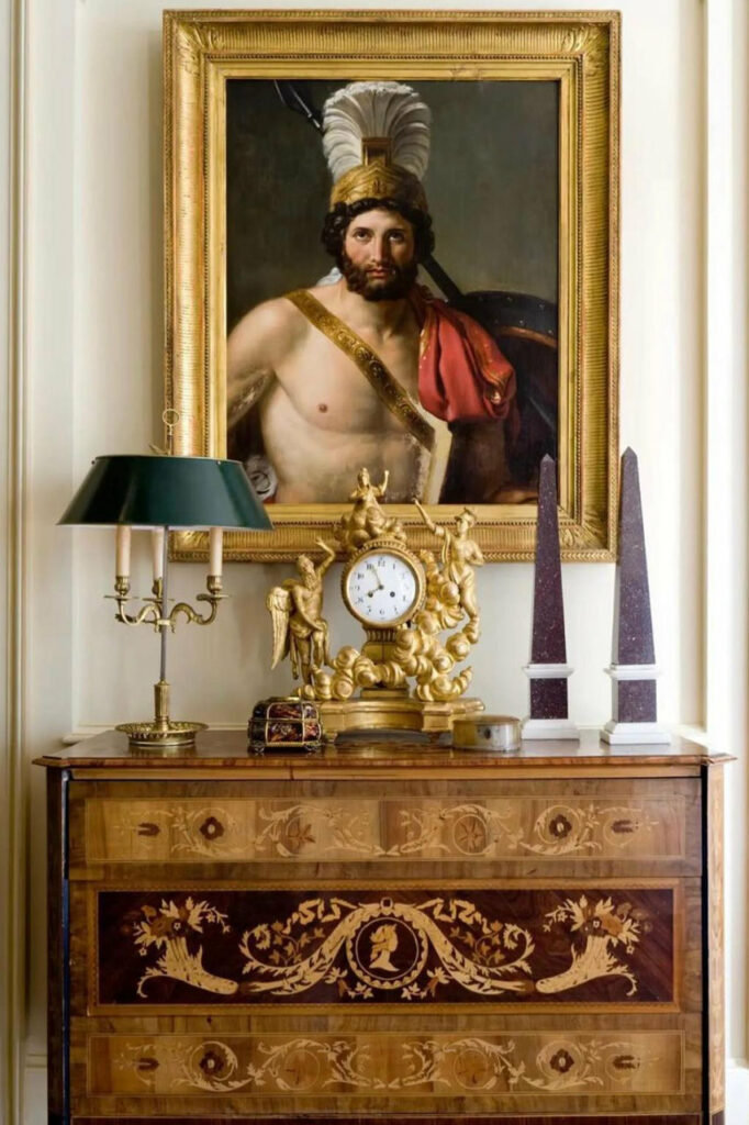Dipinto Orologio e mobile