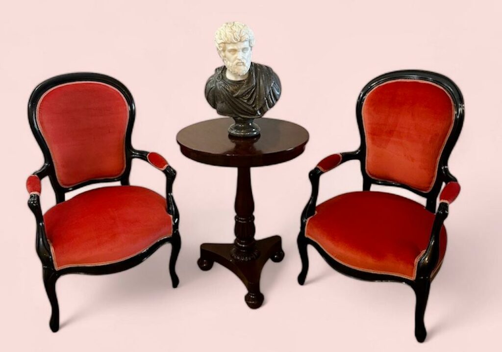 Poltrone Rosse e tavolino