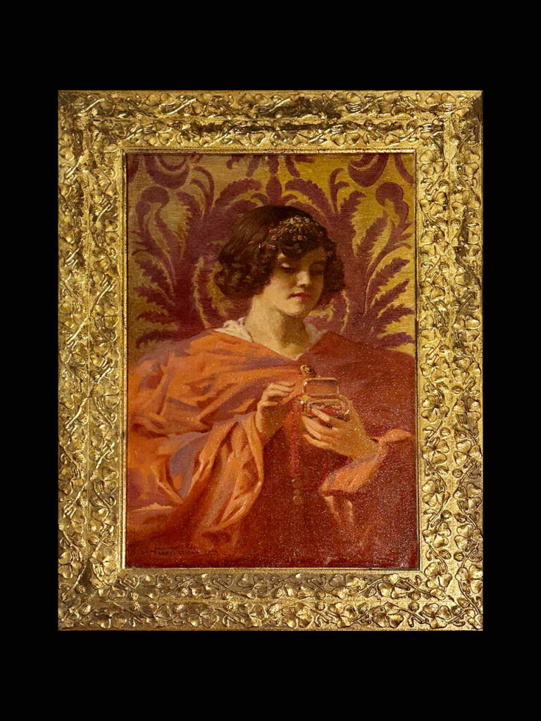 Sibilla Antichita donna con scatola